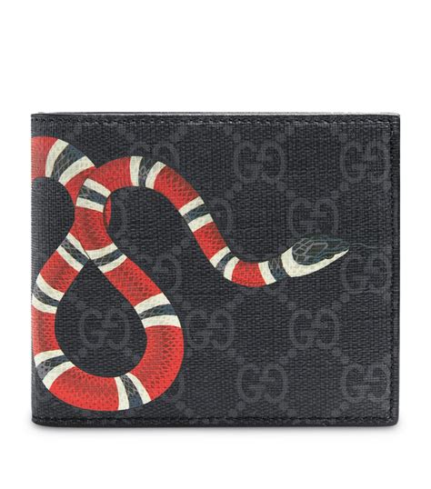 Mens Gucci black Kingsnake Wallet 